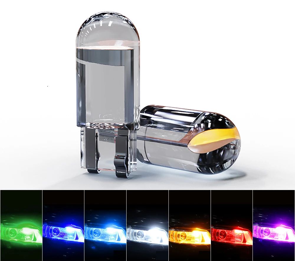 Bóng đèn LED T10 max sáng đúc kính như zin lắp mặt đồng hồ, demi, xi nhan xe máy, ô tô DC 12v | giá 1 cái