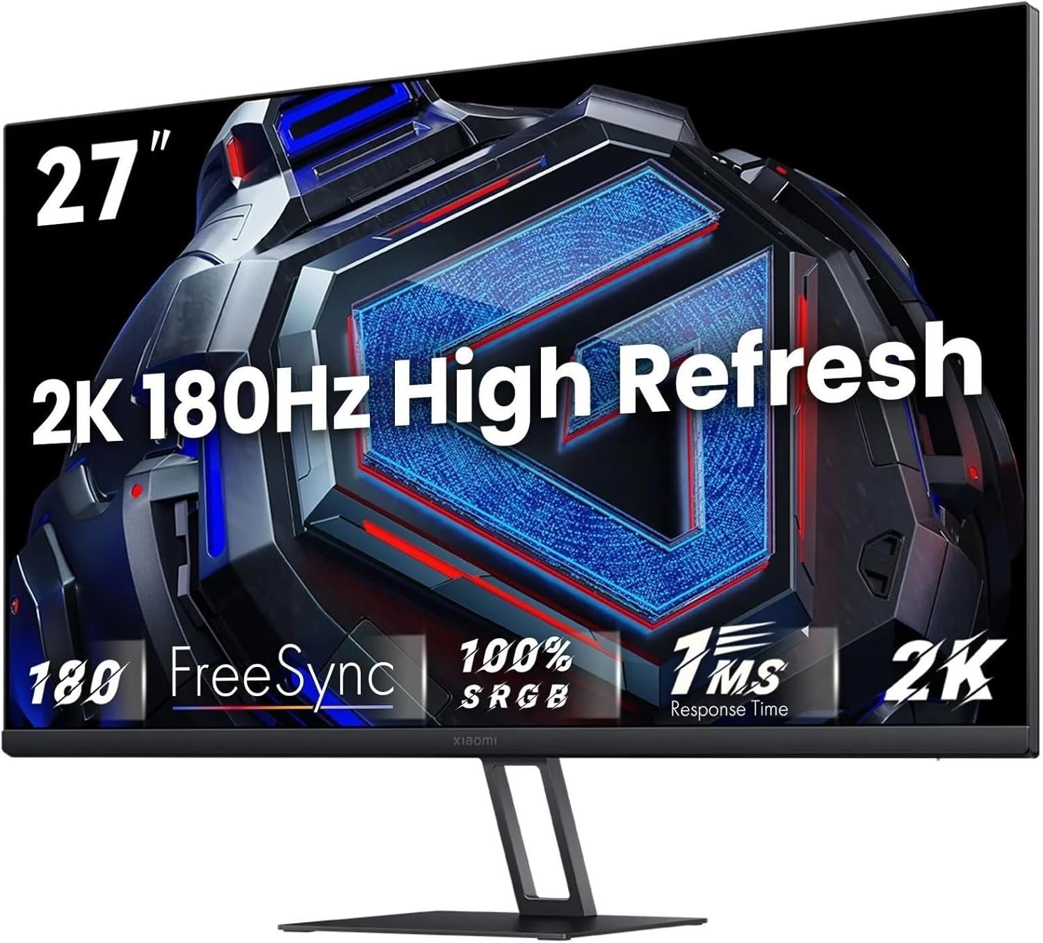 Xiaomi A27Qi 2K Qhd Monitor - 100Hz Refresh Rate, Low Blue Light