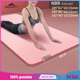 SBART Thảm Yoga, Thảm Không Ồn/Giảm Sốc/Chống Trượt, Thảm Nhảy, Thảm Nhà Thể Dục Thể Thao Dây Nhảy, Thảm Nhảy Yoga Dày/Mở Rộng, 185X61X10Mm