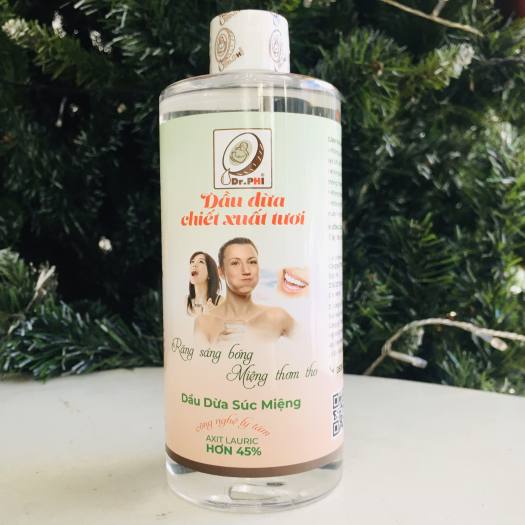 Dầu Dừa Súc Miệng Dr.Phi Chại 300ml  - Chiết Xuất Tươi Nguyên Chất 100% - cvspharmacy