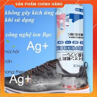 Chai xịt khử mùi hôi giày Nano Bạc bình xịt thơm khử mùi mồ hôi chân đi du lịch thể thao tennis [260ml]