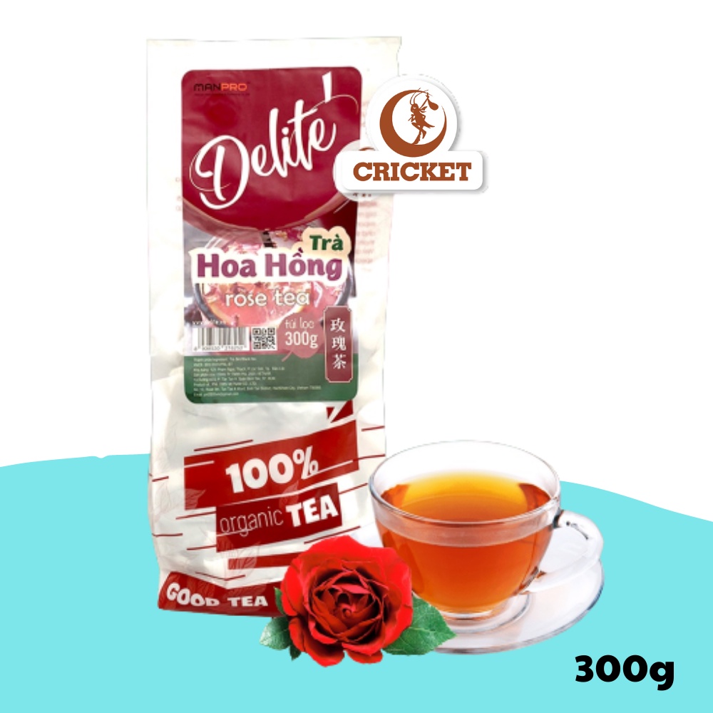 Trà hoa hồng (Rose Tea) túi lọc cao cấp Delite (300g), sản phẩm tốt, chất lượng cao, cam kết như hình, độ bền cao