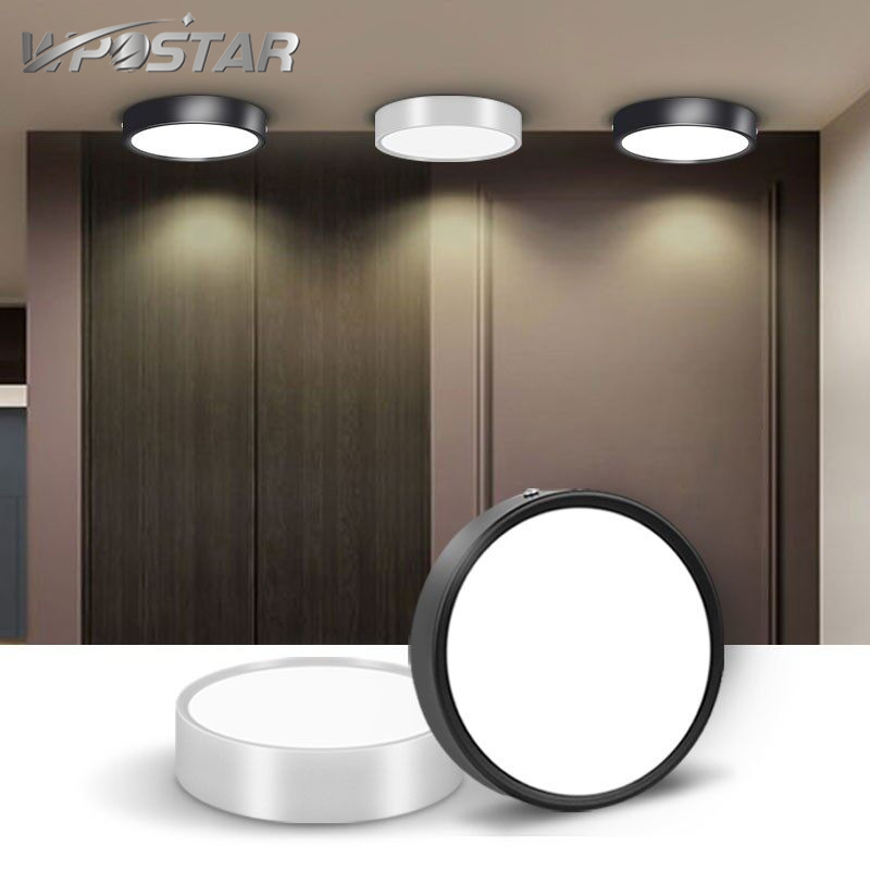 Led Downlight Round Ceiling Light 220V Surface Mounted Spot Light 5W 10W 15W 25W Ultra Thin Panel Lamp For Home Decor ราคา 133 บาท*ส่งฟรี
