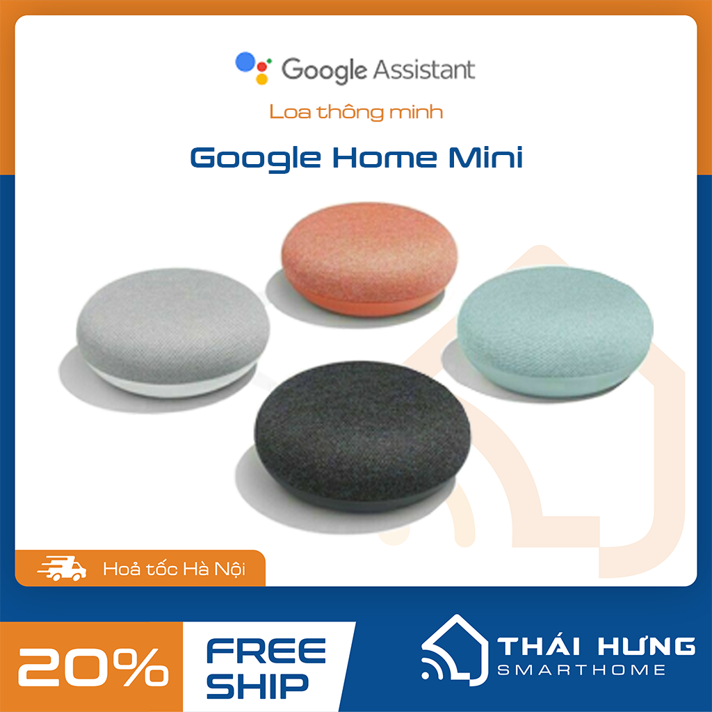 Loa thông minh kiêm trợ lý ảo Google Nest Mini chính hãng nguyên seal, câu lệnh đơn giản, thiết kế nhỏ gọn (Google Mini gen 2)
