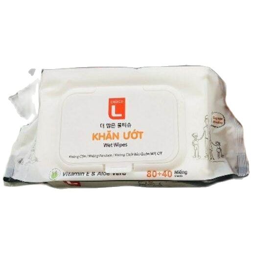 Khăn giấy ướt Lotte 120 tờ cao cấp