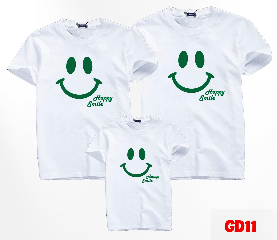 Áo thun gia đình mặt cười - ktqn tshirt and uniform