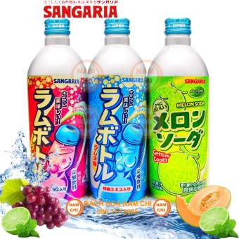 Nước Ngọt Soda SANGARIA Chai Nhôm 500ml - Nhật Bản