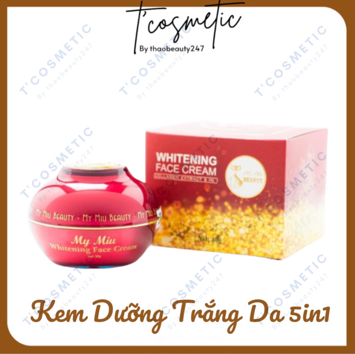 Kem Face 5in1 My Miu Whitening Face Cream Collagen Extract 30gr