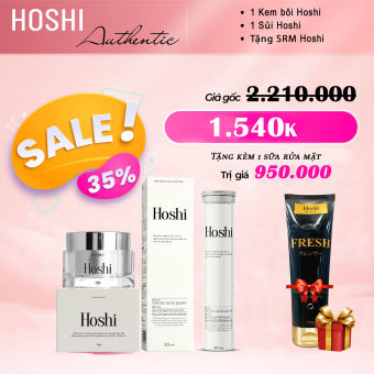 Bộ kem mờ nám, trắng da Hoshi Nhật Bản chuyên sâu mua 3 tặng 3