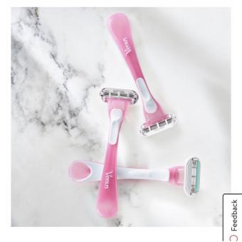 Bộ dao cạo lông nữ bộ dao cạo có đầu bơ dành cho phái nữ Gillette Venus loại 2 đầu dao và 3 đầu dao [Hàng Úc ]