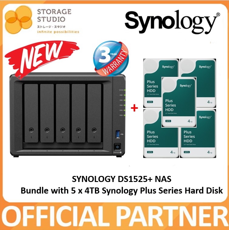 Synology Ds1522+ 5-Bay Nas With Amd Ryzen Cpu - Local Warranty