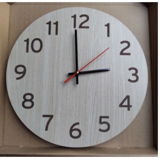 Đồng hồ gỗ treo tường trang trí nội thất cho gia đình văn phòng làm việc nhà hàng, khách sạn, homestay