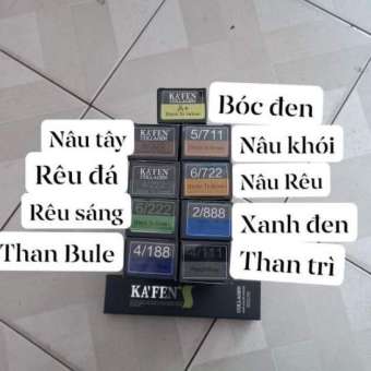 Màu Nhuộm Tóc Kafen trực tiếp từ nền đen