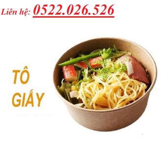 Thùng 300 Tô Giấy Kraft Nâu Dung Tích 750ml - Đã Bao Gồm Nắp