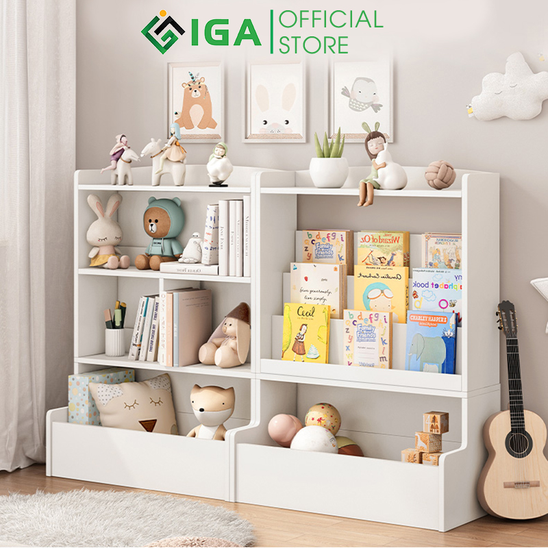 Kệ sách cho bé, giá kệ để đồ chơi sắp xếp phòng bé gòn gàng - gp158