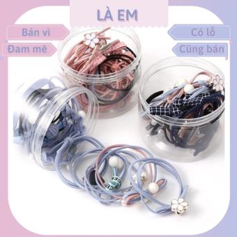 Set Dây Cột Tóc 12 Dây Buộc Tóc Xinh Xắn, Đáng Yêu Hàn Quốc (ảnh thật 100%)