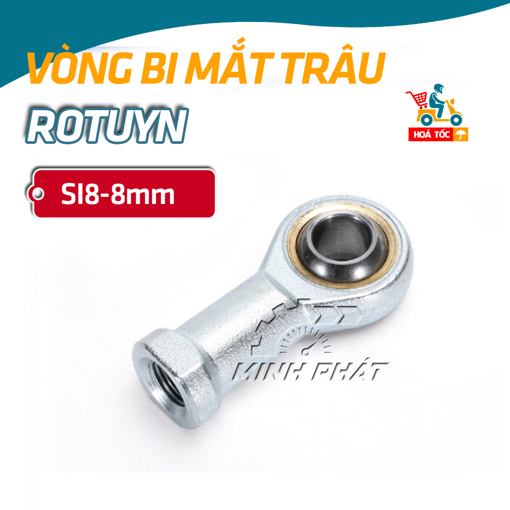 Vòng bi mắt trâu rotuyn m8 8mm si8 tk