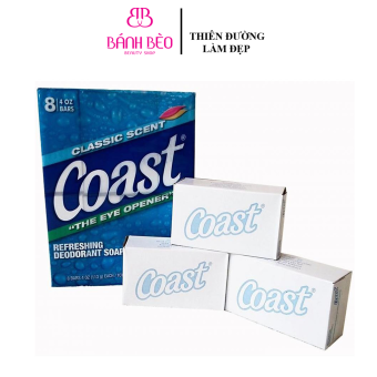 Xà Bông cục sạch da, hương thơm lâu Coast 113g của Mỹ