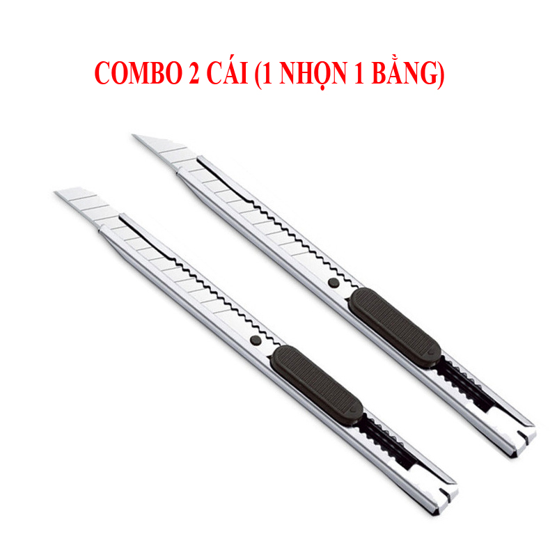 Combo 2 dao rọc giấy inox mini