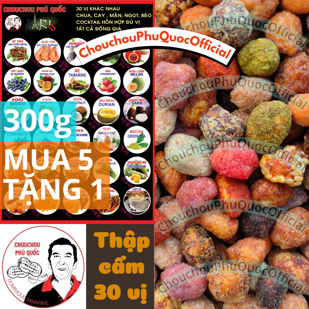 Đậu phộng thập cẩm 30 vị chouchou phú quốc ông tây