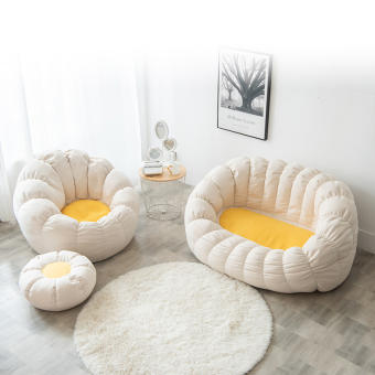 YEYA Sofa cho đôi lười biếng,Túi đậu Tatami lưới rung,Ghế lười biếng ban công giải trí cho căn hộ nhỏ