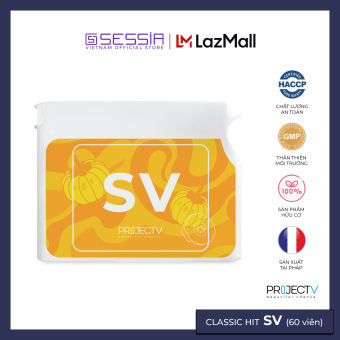 PROJECT V Classic Hit - SV Food Supplement - Joyful and Beautiful, Slim and Healthy - Box of 60 Capsules - Made in France, Genuine Product