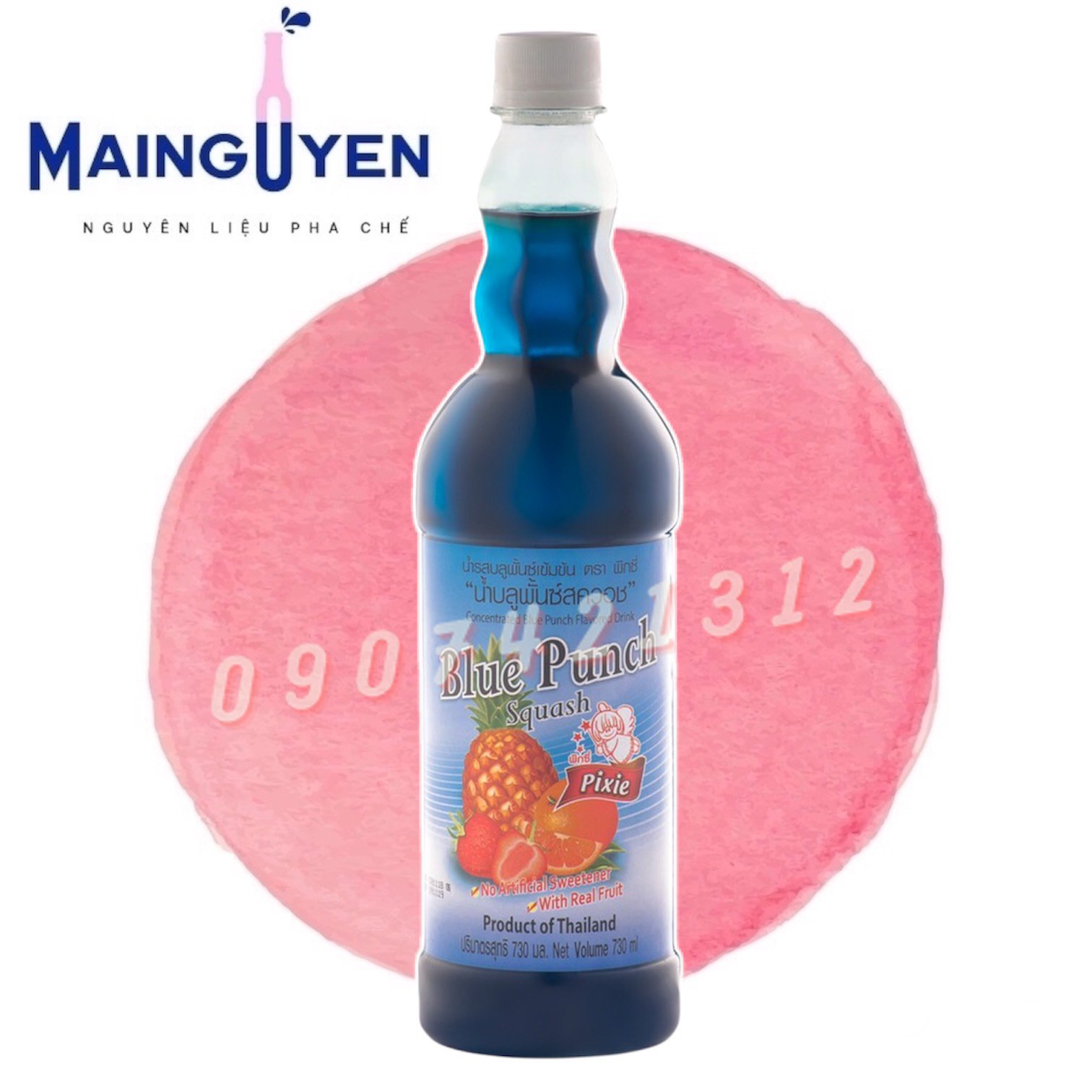 Siro pixie thái lan 730ml - đủ vị -cam -táo xanh-chocola-kiwi-matcha-dưa lưới-blue punch-blue curacao