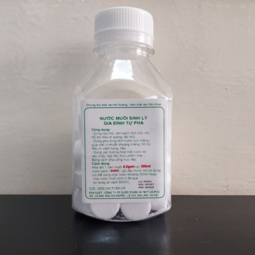 ✜✥☁ VIÊN MUỐI TINH TỰ PHA/ NƯỚC MUỐI SINH LÝ TỰ PHA (HỘP 50 VIÊN)