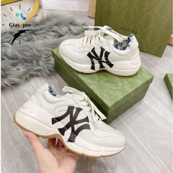 Giày thể thao độn đế tăng chiều cao,giày gucci in ny thể thao nam nữ ful box