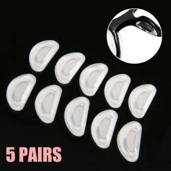 Stiup 5 Cặp Miếng Đệm Mũi Silicon, Cho Kính, Kính Mắt Kính Mát Đeo Kính