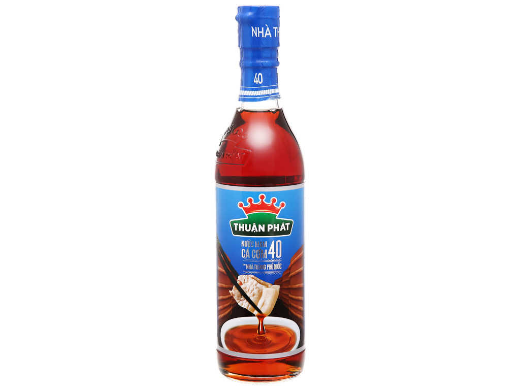 Nước mắm cá cơm Thuận Phát 60 độ đạm chai 490ml, nước mắm ngon dành cho mọi nhà