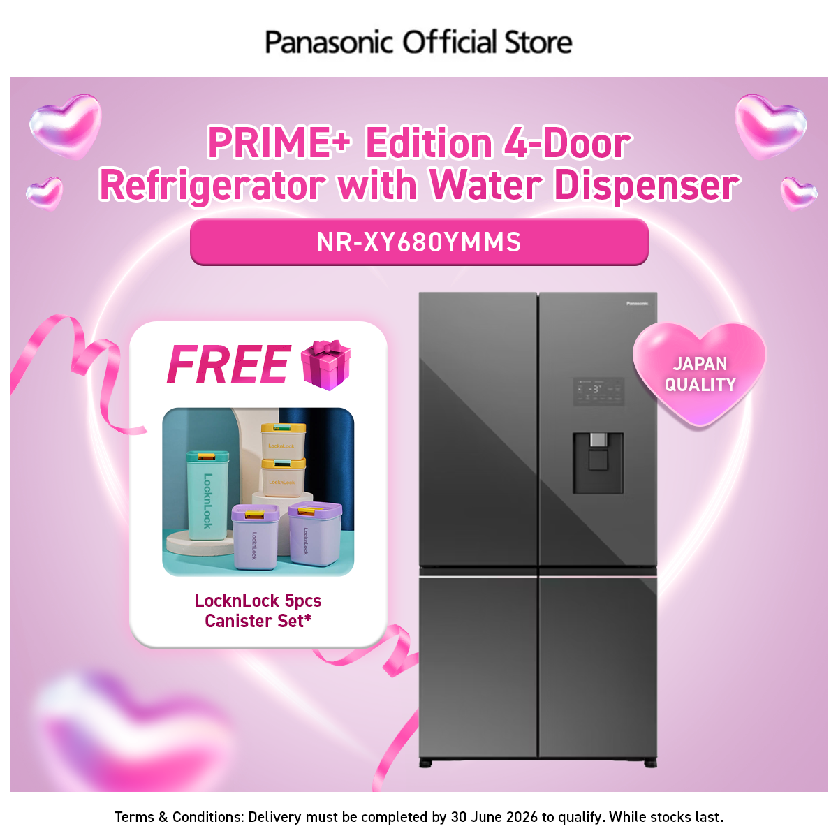 Panasonic 405L NR-BX471CPSS Premium Bottom Freezer 2 Doors