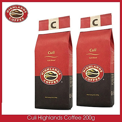 Combo 2 Cà phê Rang xay Culi Highlands Coffee 200g