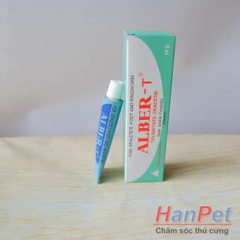 Trị nấm gà, mốc gà chọi, thuốc lác gà đá ALBER-T dạng tuyp bôi 10gr MADEIN THAILAND