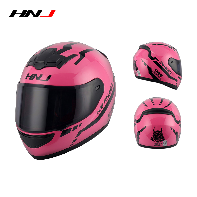 Malaysia Ready Stock] HNJ Full Face Helmet ABS Material Helmet