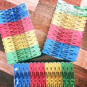 Set 30 kẹp nhựa phơi quần áo, kẹp phơi tất, phơi đồ cho bé và chống bay quần áo nhựa PVC an toàn
