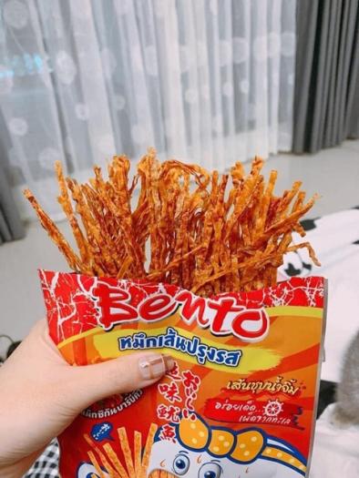 Mực Bento Sợi Thái Lan Cay Siêu Ngon - Hàng Có Sẵn, Date Mới ( Đồ Ăn Vặt Thái Lan )