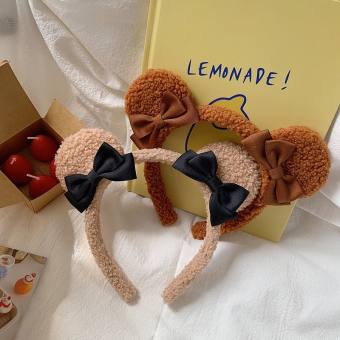 CC59 băng đô cài tóc nữ bờm tóc cài GÂU nơ