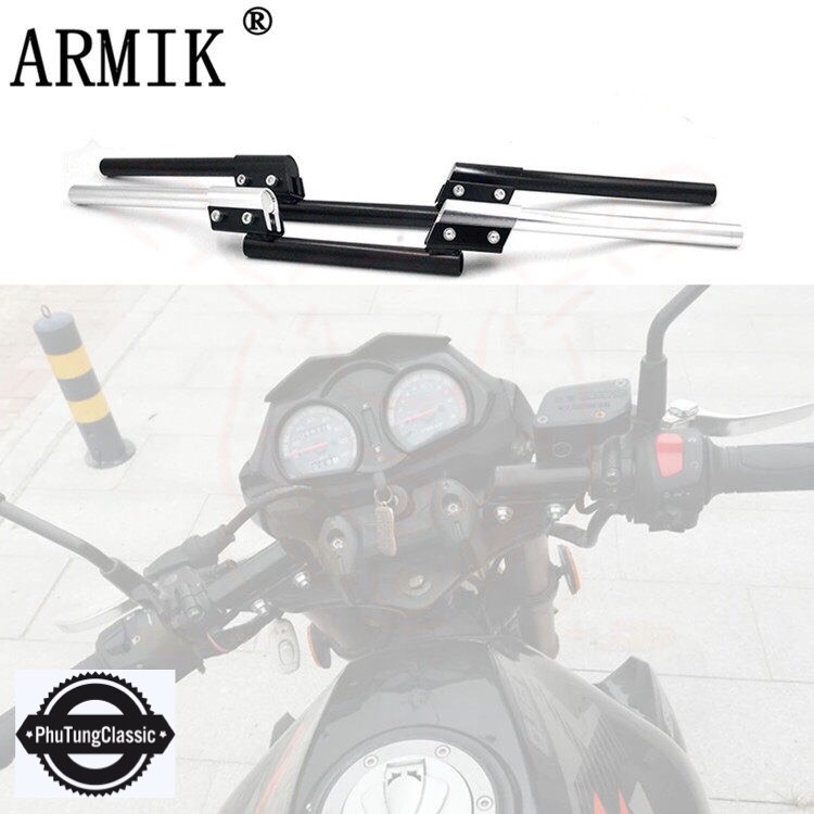 Ghi đông đặc độ cafe racer, classic, mọi loại xe gn, cg......