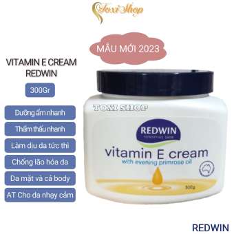 Kem dưỡng ẩm vitamin e redwin úc, vitamine cream, dưỡng da mặt, body toàn thân mẫu mới 2023