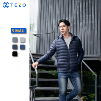 Áo khoác nam, áo phao nam dáng ngắn TEZO, áo khoác chần bông siêu nhẹ giữ ấm tuyệt đối mã 22APBX001