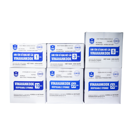 Bơm tiêm Vinahankook 1ml/cc ( cỡ kim 26G x 1/2")