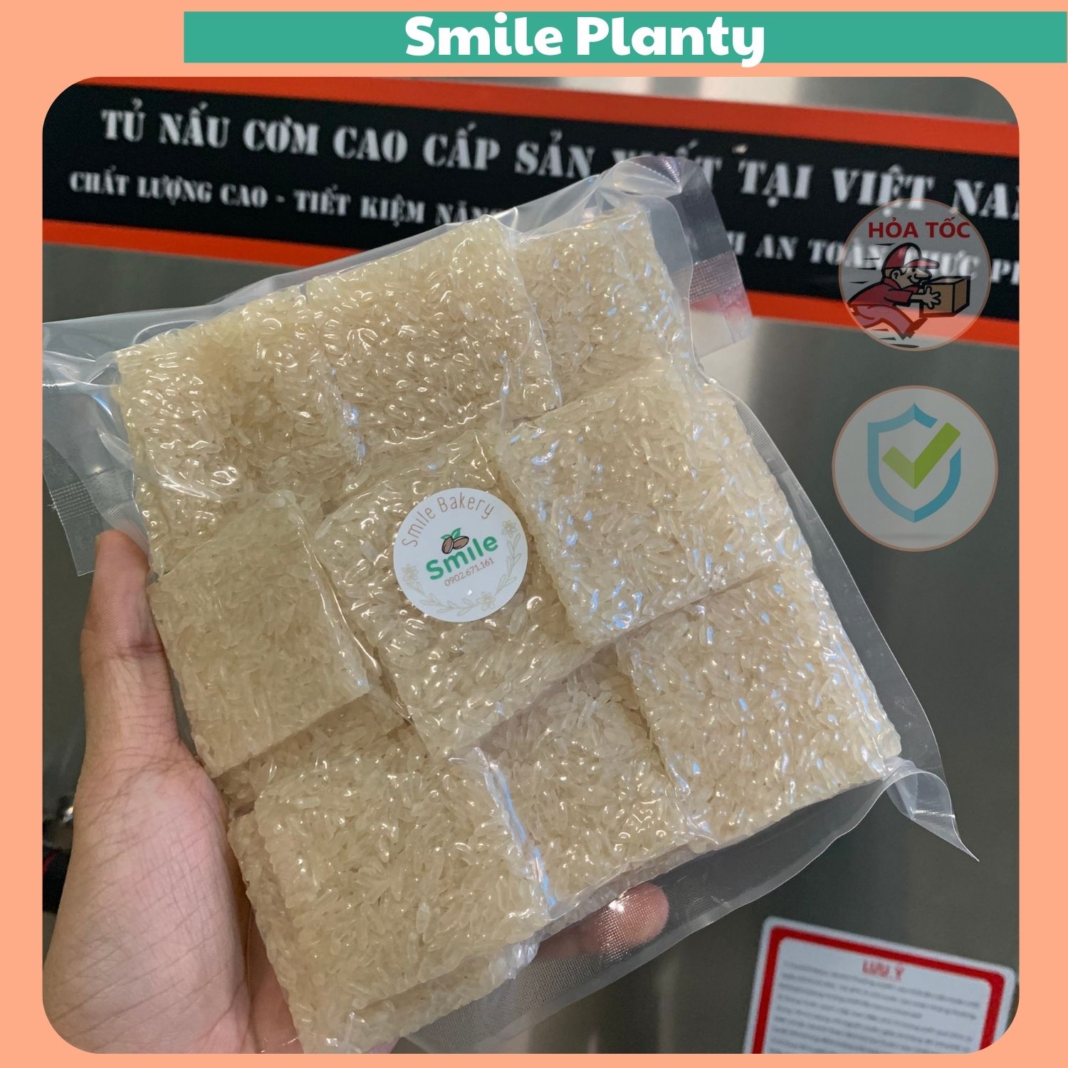 Cơm cháy chưa chiên vệ sinh gói 0.5kg - 1kg, cơm cháy sạch SmilePlanty