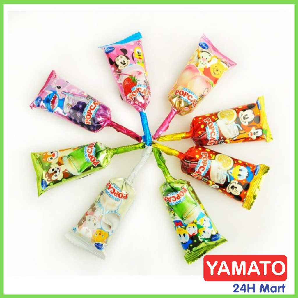 Kẹt mút Popcan Glico Nhật Bản, kẹo mút nhân vật hoạt hình Disney cho bé [DATE T11/2023]