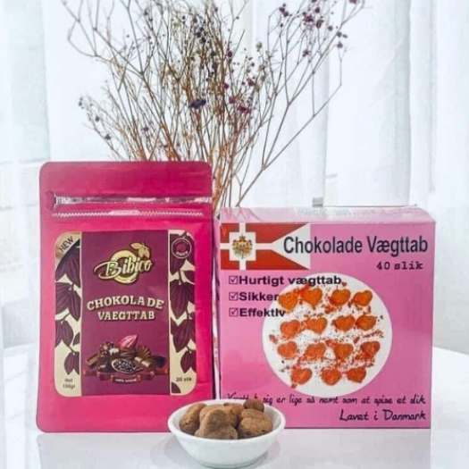 Kẹo Socola Giảm Cân Đan Mạch hộp hồng 20 viên [LOẠI MẠNH] giá dùng thử