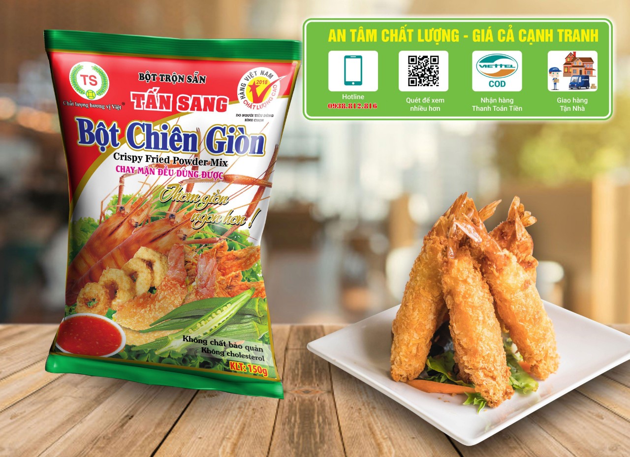 Combo 5 gói Bột chiên giòn Tấn Sang