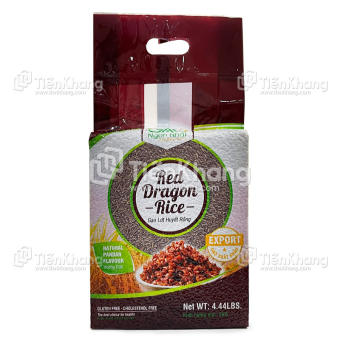 Gạo lứt huyết rồng hương dứa (2kg) Gạo lứt thực dưỡng, Gạo lứt thực dưỡng hiện đại, Gạo lứt tiến khang, Gạo lứt Việt Nam