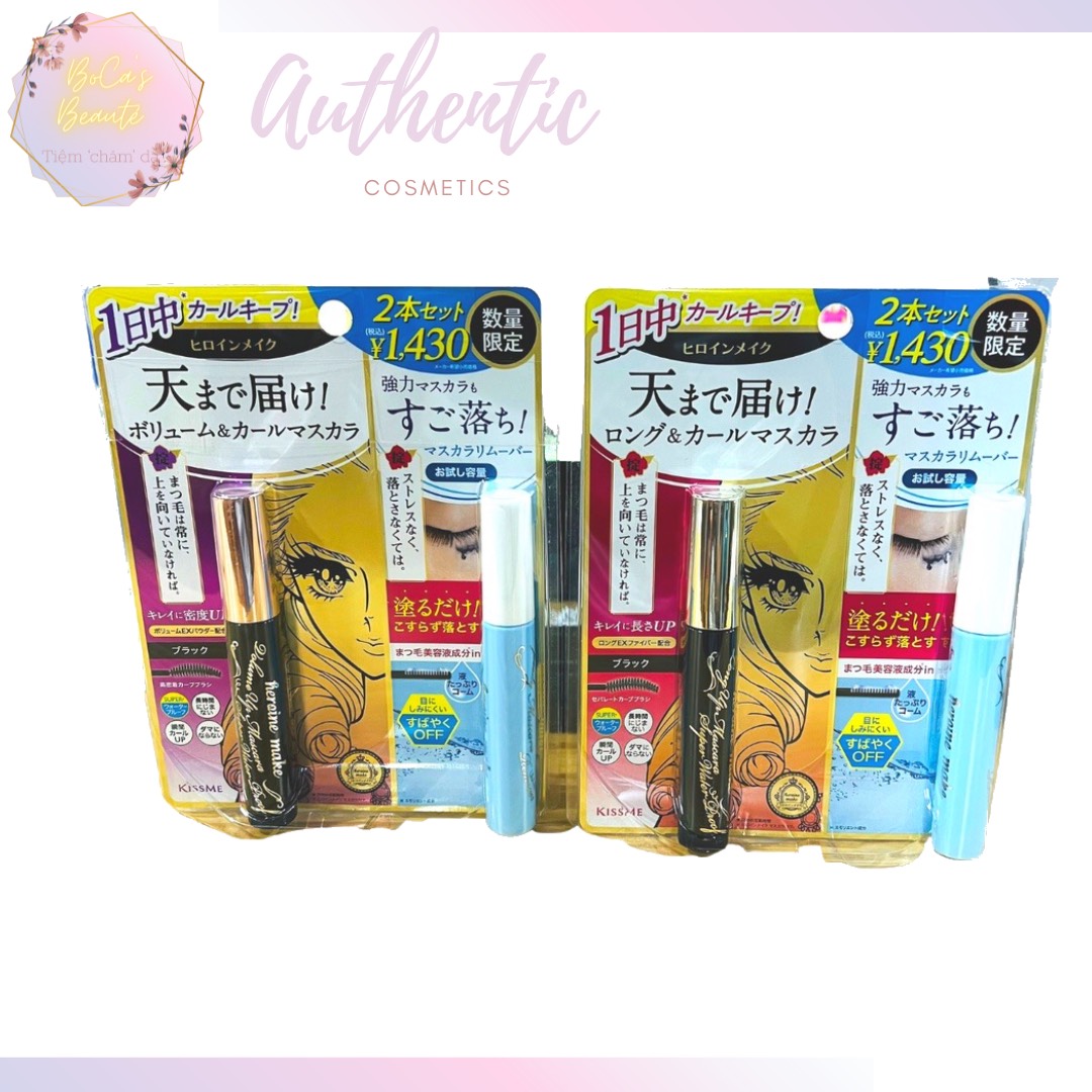Mascara H€r0ine Make, Volume/Long & Curl Mascara, Super Waterproof