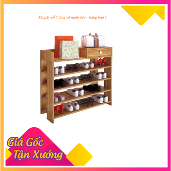 Kệ Để Giày Dép Gỗ 5 Tầng Cao Cấp - kệ giày gỗ để giày dép