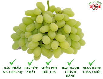 Nho xanh không hạt Mỹ 1kg